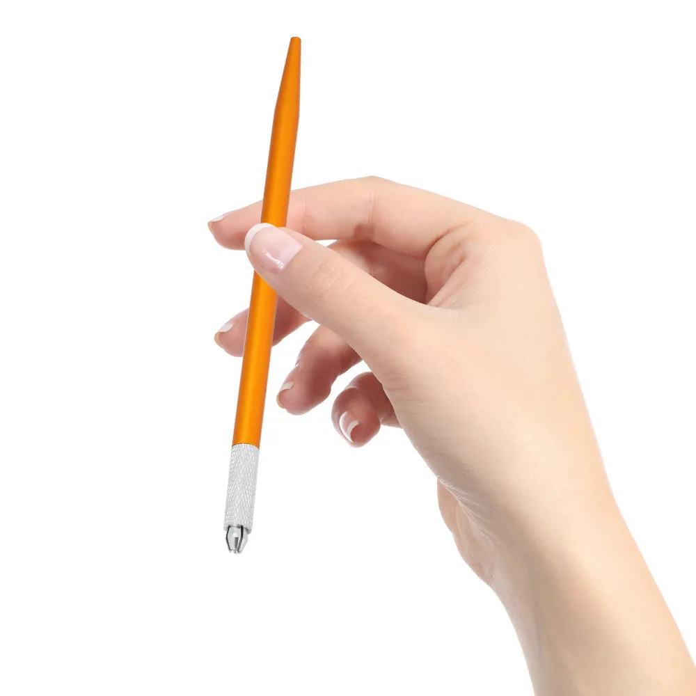 Фирма atomus 1 шт. Татто ручная ручка Перманентный макияж бровей Татуировка ручка-держатель игл карандаш оборудование для микроблейдинга 2U1019