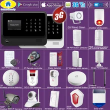 Golden Security DIY WIFI 3G GSM GPRS Wireless APP Remote Control home security Alarm system with Voice EN RU ES PL DE options yobang security english russian spansih voice prompt sim home security wifi gsm alarm system app remote control