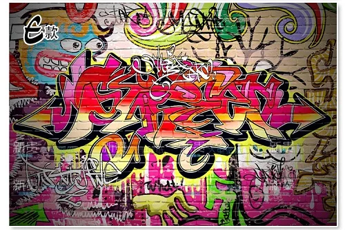 Пользовательские 3D фото обои граффити обои Кирпичная Стена Стиль Обои фреска уличное искусство йога Танцевальная комната Фреска papel де parede - Цвет: Лаванда