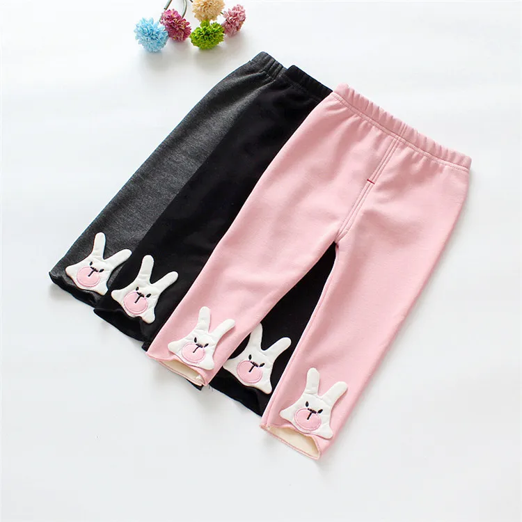 Girls Leggings 2018 Winter Legging Girls Kids Cotton Pants Warm For Girls Cartoon Thick Toddler Pants Cute Child Trousers   100