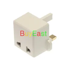 10 шт/лот США/С UK на EU AC адаптер пробки преобразования ЕС/США Ирландию/Сингапур/штепсельная вилка британского стандарта белый