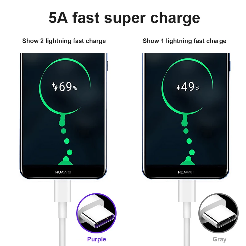 5А USB C Supercharge Type кабель для Huawei P30 Pro P20 Lite Mate 20 P10 3 1 Quick Charge 4 0 быстрой зарядки|Кабели