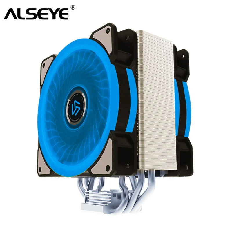ALSEYE وحدة المعالجة المركزية برودة 4 Heatpipes LED 4Pin PWM 120 مللي متر مروحة برودة ل LGA 1155/1151/1156/ 775/1366/2011/AM2 +/AM3 +/AM4 ALSEYE وحدة المعالجة المركزية برودة 4 Heatpipes LED 4Pin PWM 120 مللي متر مروحة برودة ل LGA 1155/1151/1156/ 775/1366/2011/AM2 +/AM3 +/AM4