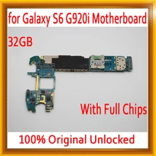32 Гб для Samsung Galaxy S6 G920i материнская плата с полными чипами, разблокирован для Galaxy S6 G920i материнская плата, система IOS