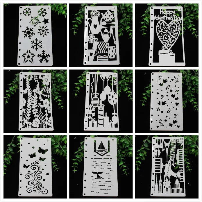 

KSCRAFT 1 Sheet Layering Stencils for DIY Scrapbooking/photo album Decorative Embossing DIY Paper Cards Crafts