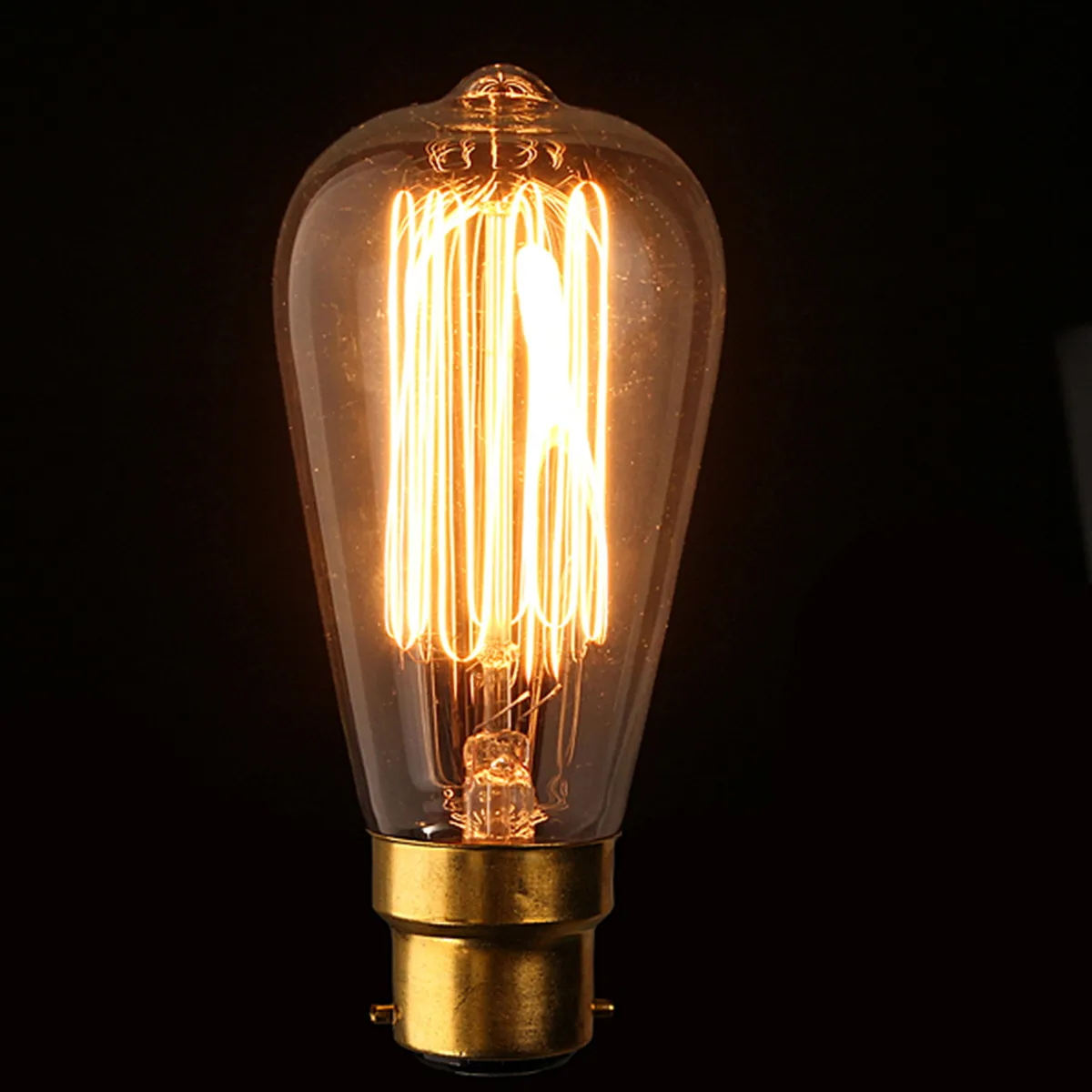 

Vintage Edison Bulb B22 40W Antique Filament Incandescent Clear Glass Pendant Lamp Bulb For Bar Cafe Lighting 110V/220V