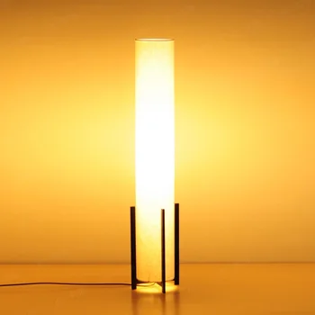 

Japan Design Floor Lamp with Fabric Shade / 105cm High x 15cm Diameter Tube / 3 Shade Options