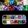 12 couleurs/ensemble ongle holographique paillettes paillettes poudre mélangée poussière sable ongles décorations Nail Art breloques maquillage à réaliser soi-même outils NRP021 ► Photo 1/2