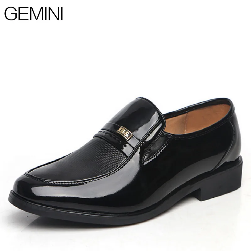 PHLIY Сюань модные Бизнес Для мужчин кожаные туфли мужская обувь Высокое качество модельная обувь; мужские Для мужчин обувь Туфли без каблуков острый носок официально-Деловое платье обувь - Цвет: Black