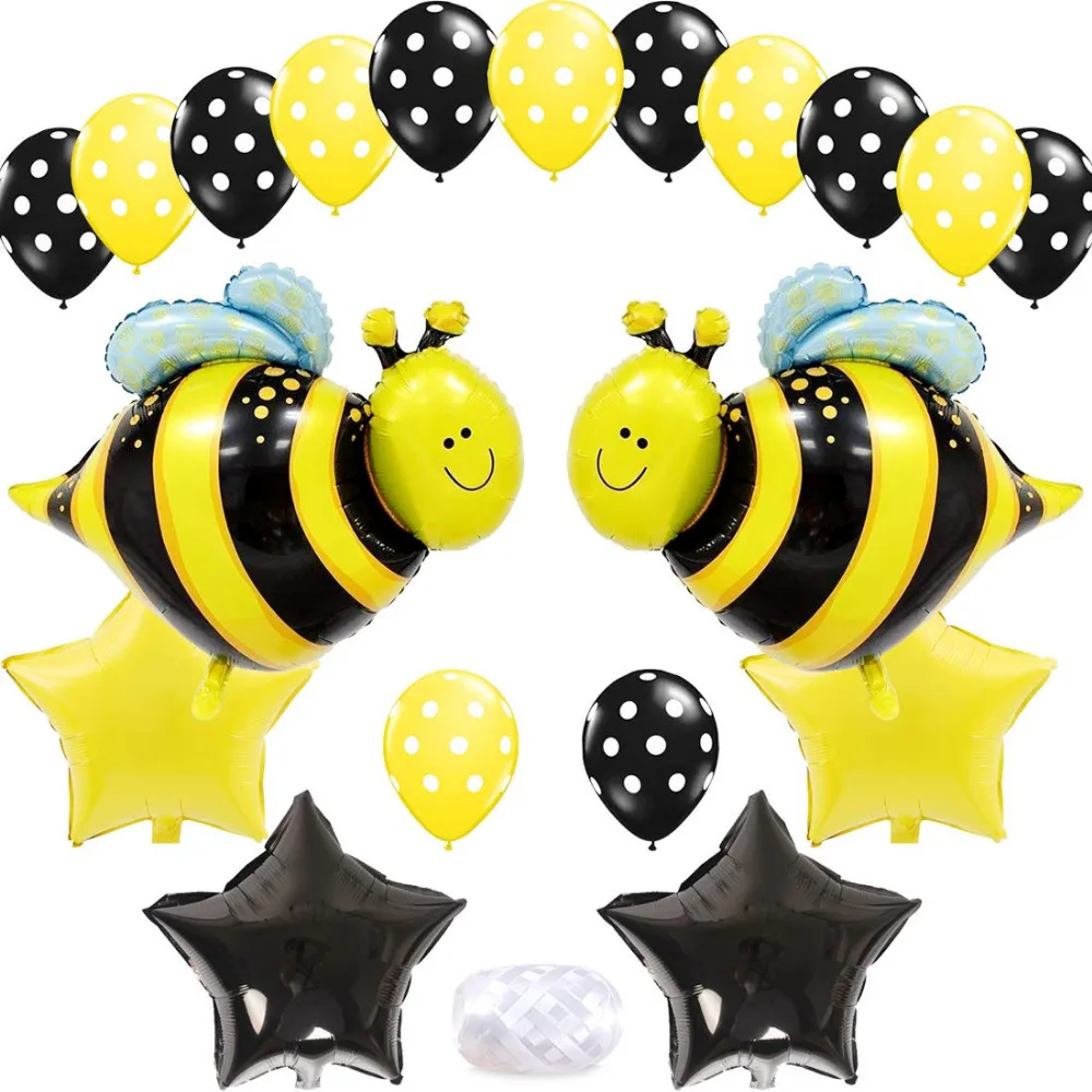 Bumblebee Party Decoration Bumble Bee Balloons For Honey Bee