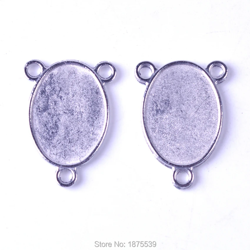 

25*18 mm Blank Alloy Rosary Center Medal 3 Holes Religious Connector