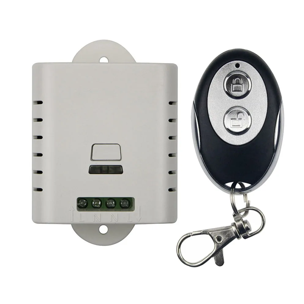 

AC85V 110V 120V 220V 250V 1CH RF Wireless Remote Control Switch System Receiver + ellipse shape Transmitters Learning code