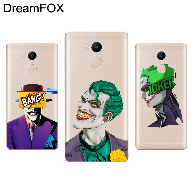 DREAMFOX L060 Джокер Харли Квинн Мягкие TPU силиконовый чехол для Xiaomi Redmi Note 3 4 5 плюс S 4A 4X