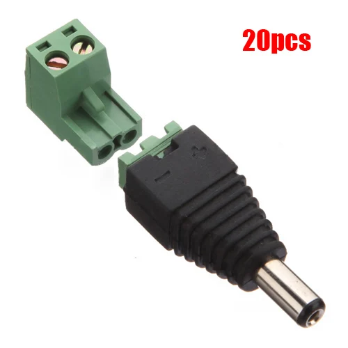 

THGS 10 Pairs Male and Female 2.1x5.5mm DC Power Plug Adapter Connector Jack For CCTV