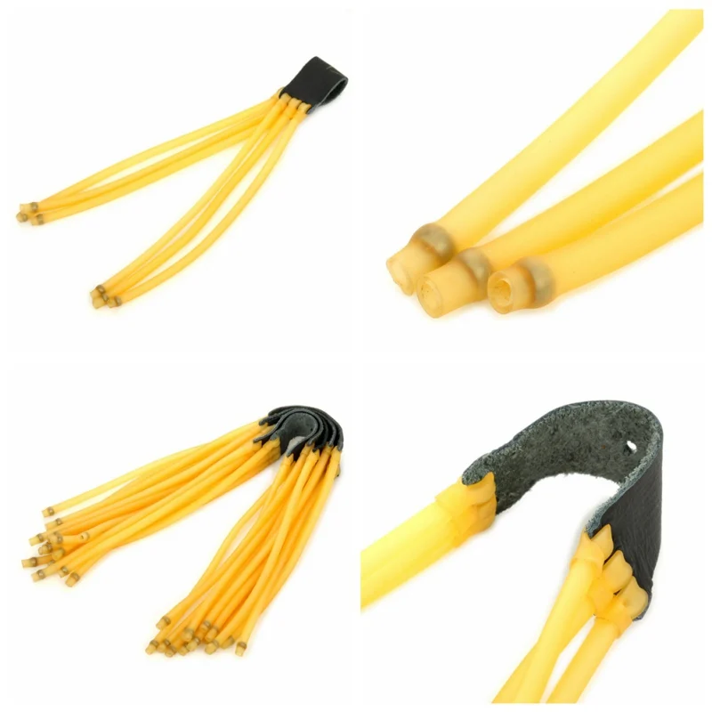 3 Cards 6 Strands 1PCS Velocity Elastic Elastica Bungee Rubber Band for Slingshot Catapult Outdoor Hunting Slingshot Accessories