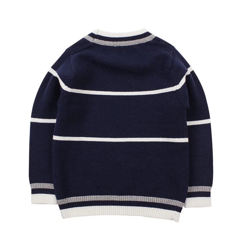 Casual Striped Baby Sweater For Boys Warm Knitted Baby Boys Sweater Long Sleeve O-Neck Kids Clothes Spring Autumn Boys Clothing (15)