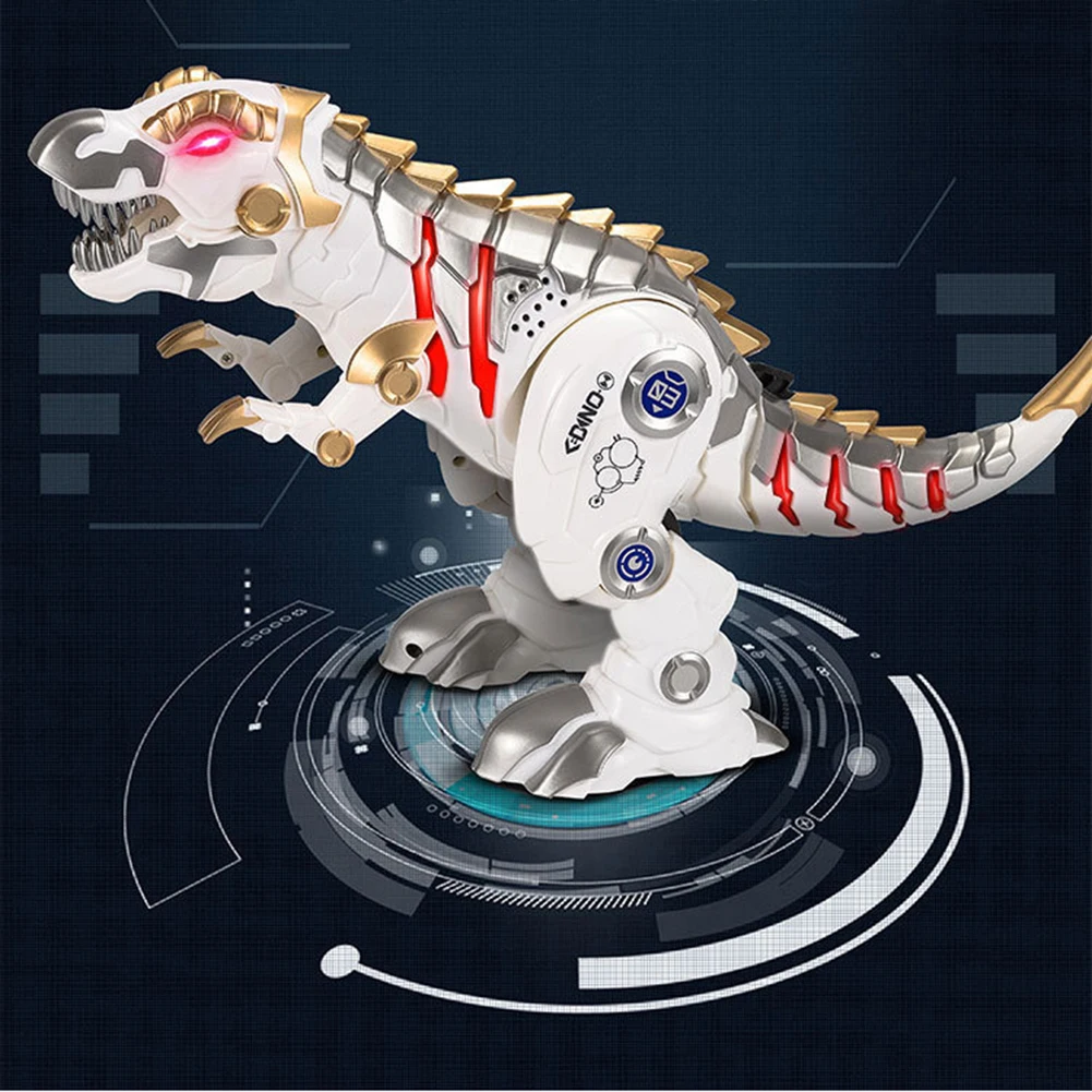

Electronic Pet Walking Dinosaur with Sound Light RC Rechargeable Mechanical Dinosaur Interactive Kid Model Toys for children