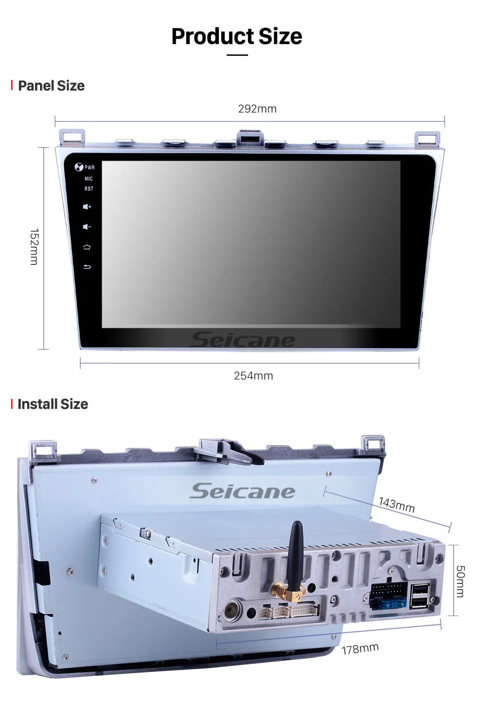 Discount Seicane Car Multimedia Palyer For 2008 2009 2010-2015 Mazda 6 Ruiyi 10.1 Inch Android 9.0 HD Full 1024*600 Touchscreen Car Radio 16