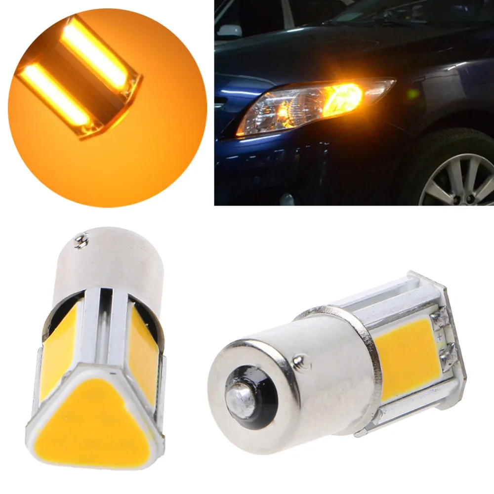 BA15S 27 SMD светодиодный 1156 PY Янтарный/желтый индикатор указатель поворота светильник