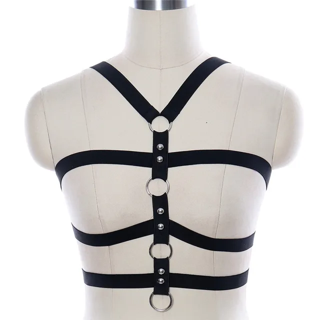 Red Garters Belt Body Harness Bdsm Bondage Stockings Suspenders Belt Elastic Adjust Strap