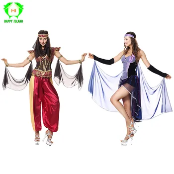 

Arab and India Girl Costumes Greek Queen Cleopatra Costume Egypt Women Girls Cosplay Clothes Adult Carnival Party fancy Dress