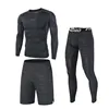 Compression Tracksuits Running Set Men's Sport Suits Quick Dry Running Sets Clothes Mens Sports Joggers Training GymFitnessDemix ► Photo 2/6