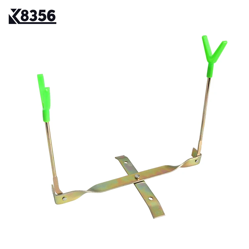 

K8356 Winter Metal Ice Fishing Rod Bracket Portable Foldable Outdoor Fish Rod Holder Dual Head Adjustable Support Fishing Tackle