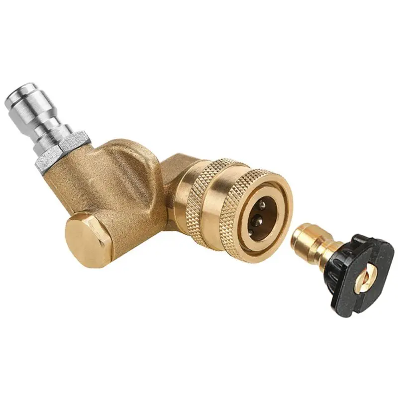 1Set 7 Power Washer Spray Nozzle Tips Quick Connecting Pivoting Coupler Tool Pressure Washer Accessories Kit