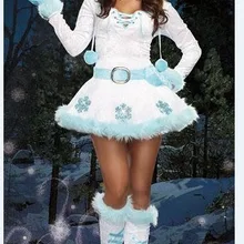Рождественская забавная и сексуальная lCosplay одежда Ролевой костюм женская сексуальная юбка Леди Рождественская одежда A-0505
