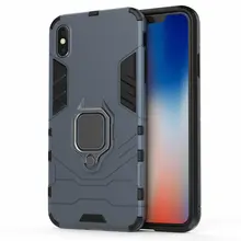 

Anti-knock Armor Case for Apple iPhone XS Max 6.5" XS 5.8" for iPhone XR 6.1" for iPhone X Finger Ring Case Holder Cover Case>