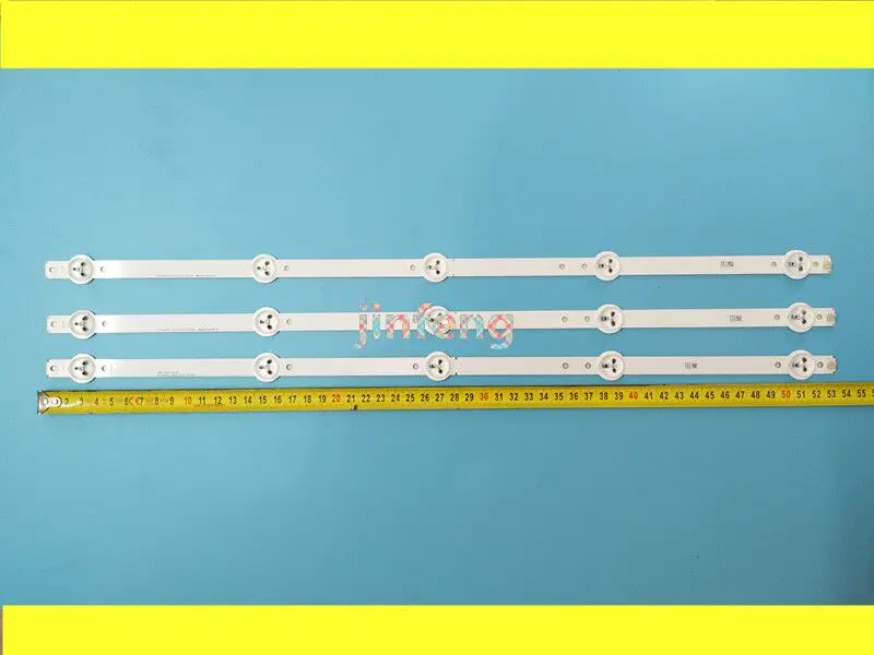 3 pcs x 28 inch LED Backlight Strip for Proline Bravis 28C2000B 28''TV L2830HD SVJ280A01 REV3 5LED 130402 M280X13-E1-H 530mm |