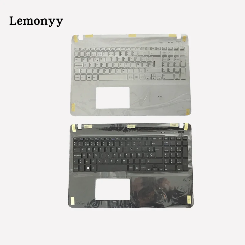 NEW Spanish laptop keyboard for sony SVF152A29W SVF1521GSAW SVF1532BCXW SVF152A29W black SP keyboard with Palmrest Cover NEW Spanish laptop keyboard for sony SVF152A29W SVF1521GSAW SVF1532BCXW SVF152A29W black SP keyboard with Palmrest Cover