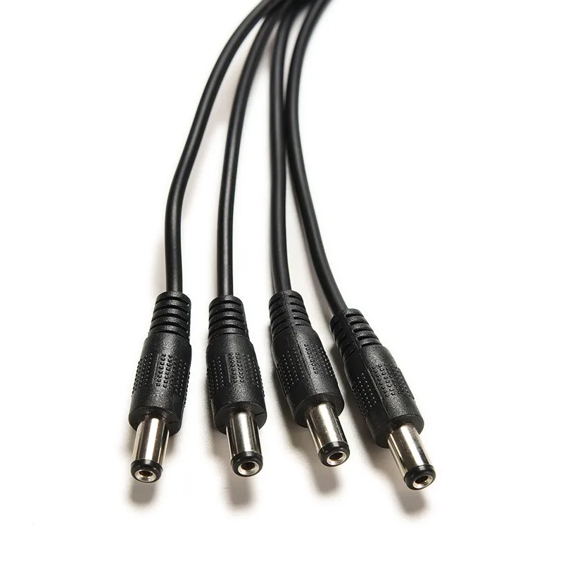 SUCAM 10PiecesLot 1 Female to 4 Male CCTV Security Camera Power Supply Adapter Cable 5.52.1mm PVC DC Cable for Led Strips Cam 5
