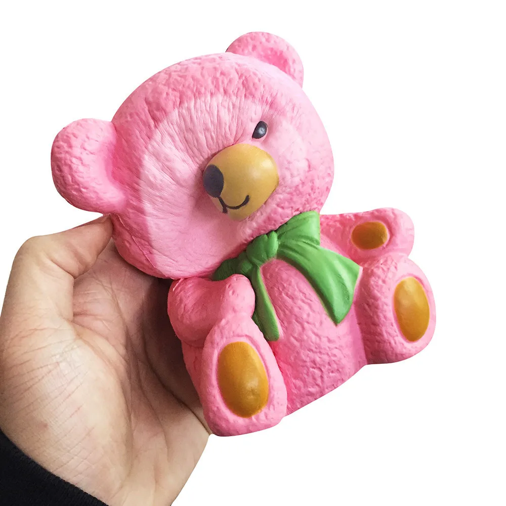 Сжимаемая термальная индукция с функцией изменения цвета в зависимости от температуры мягких медведей медленно поднимающееся ароматическое снятие стресса очаровательная игрушка забавный подарок Z8