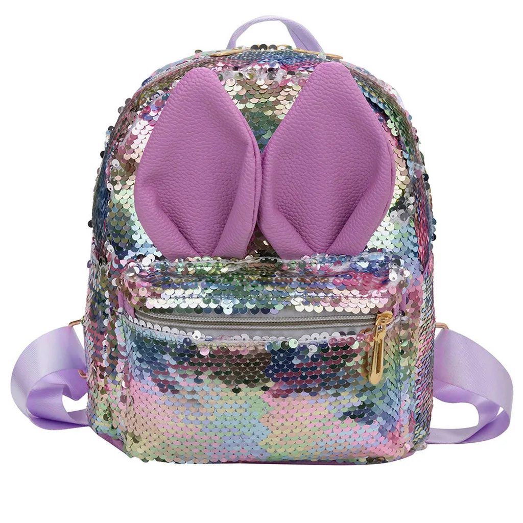 Блестящие женские рюкзаки с блестками для девочек-подростков, дорожные сумки большой емкости, портативные вечерние мини-школьные сумки, сумка на плечо для детей