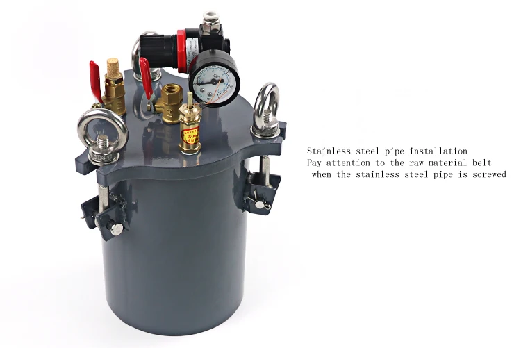 Бак давления из углеродистой стали, дозирующая машина, Дозирующий бак для хранения клапана, емкость 1L-2L