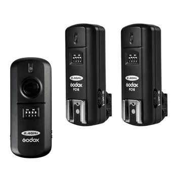 

Godox FC-16 Transmitter + 2x Receiver 2.4G 16 Channels Wireless Remote Flash Speedlite Strobe Trigger Shutter Release for Canon