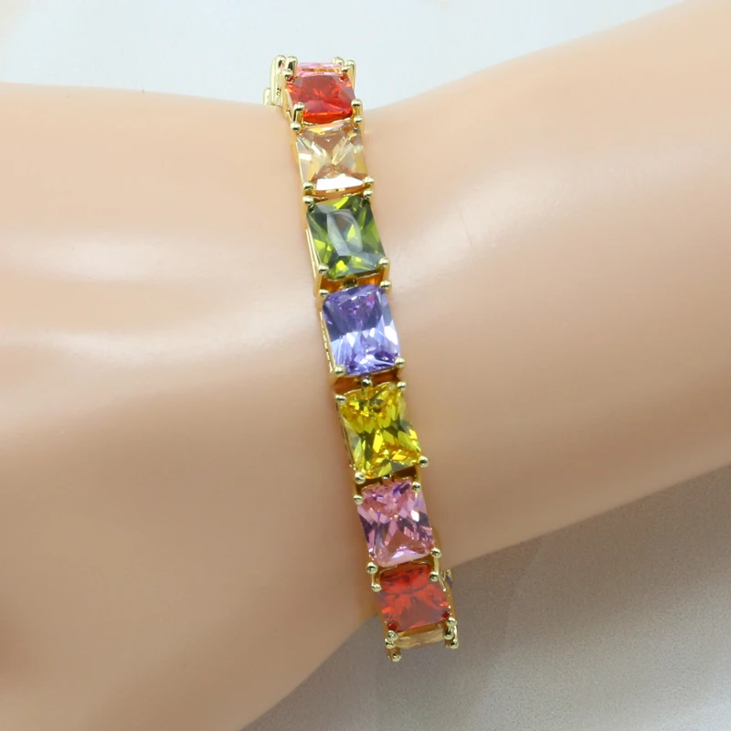 

Women Yellow Gold Plating Fashion Geometric Style Multi-Style Jewelry Bracelet-J029