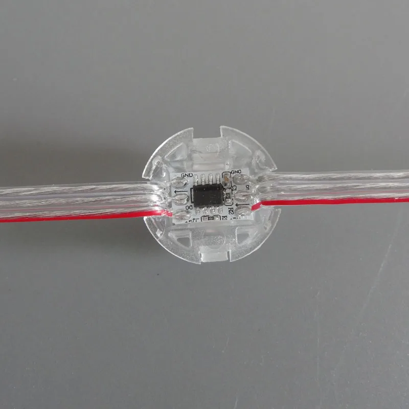 Адресный пиксельный модуль 20 мм диаметром 50 шт. DC5V WS2811 5050 SMD Номинальный IP68
