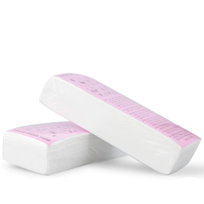 100Pcs Wax Strip Paper Women Hair Removal Depilatory Paper Nonwoven Epilator Wax Strip Paper
