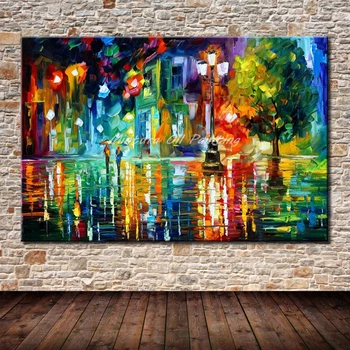 

Arthyx Paintings Handmade Palette Knife Landscape Abstract Modern Wall Art Picture Home Decor Oil Painting On Canvas For Bedroom