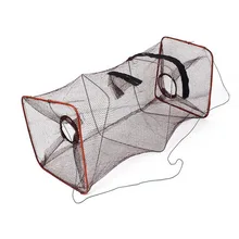 1pc High Quality Folding Nylon Fish Tank Brown Rectangle Shrimp Crawfish Net 45cm Hot Sale