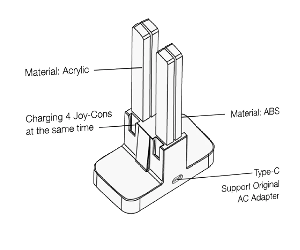 Контроллер зарядная станция Поддержка 4 джойстика Joy-Con подставка для зарядного устройства для переключателя NAND Joy-Con зарядное устройство для геймпада подставка