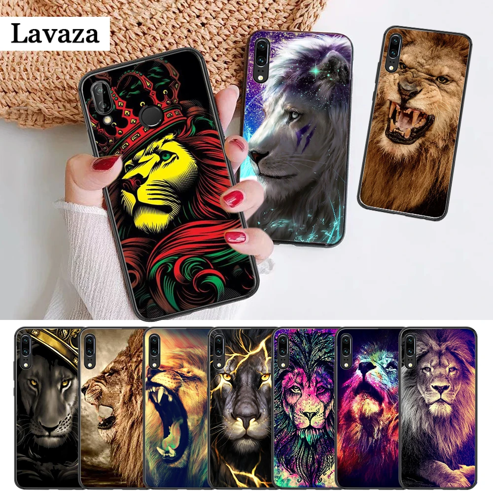 Силиконовый чехол Majestic Lion Portrait для Huawei P8 Lite 2015 2017 P9 2016 Mimi P10 P20 Pro P Smart Z 2019 P30 |