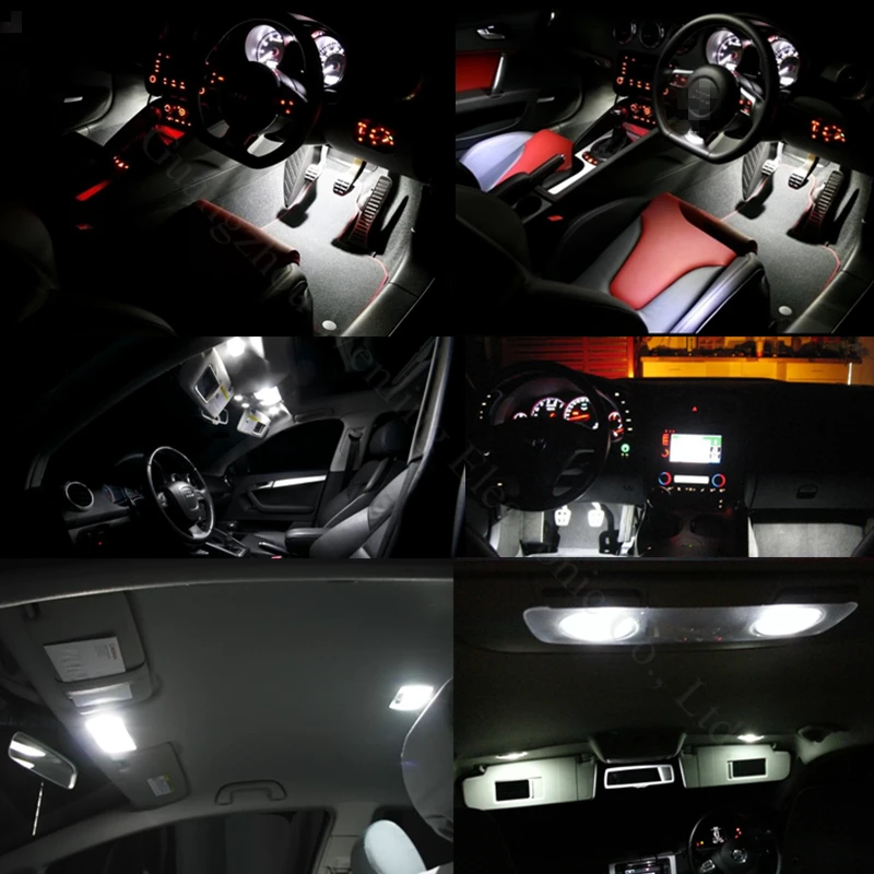 Светодиодная лампа WLJH 10x T10 W5W 3030 SMD автомобильный купольный парковочный
