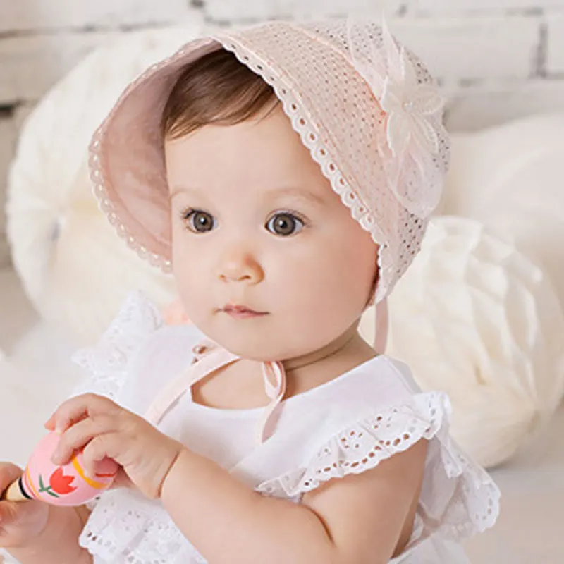 Fashion Baby Cap Solid Color Hollow Braid Hat Infant Newborn Kids Hats ...