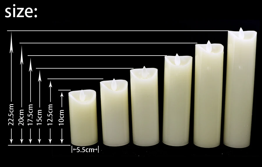 Набор 5,5 см диаметр светодиодный электронная беспламенная Свеча огни имитация пламени мигающие свечи лампы свадебные украшения