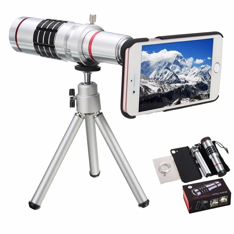 bilder für Multifunktions 18x zoom metall teleskop telefon telekamera objektiv stativ kit mit zurück fall objektiv halter für iphone 7 objektiv bilder für Multifunktions 18x zoom metall teleskop telefon telekamera objektiv stativ kit mit zurück fall objektiv halter für iphone 7 objektiv