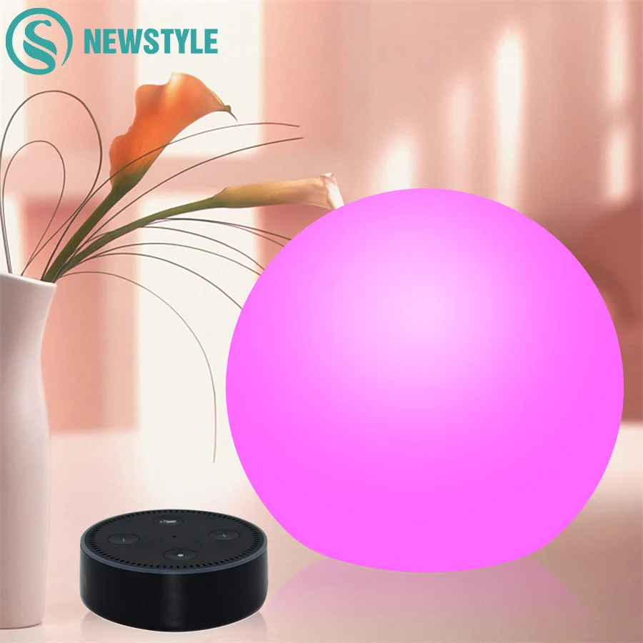 

Rechargeble RGB Night Light Voice Control Alexa APP Goole Home Control Led Table Lamp Smart WiFi Light For Living Room