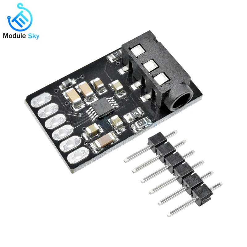 

CS4344 D/A Digital to Analog Stereo Audio Converter Board Module 2-200kHz linear analog Low-pass Filter Auto-speed for Arduino